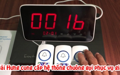 Hải Hưng cung cấp hệ thống chuông gọi phục vụ giá rẻ